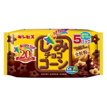 Amazon.co.jp: ギンビス しみチョココーン 全粒粉 5P 110g ×2袋